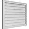 Ekena Millwork Vertical Surface Mount PVC Gable Vnt: Non-Functional, w/2"W x 1-1/2"H, Brickmould Frame, 36"W x 26"H GVPVE36X2602SN - alternate 3
